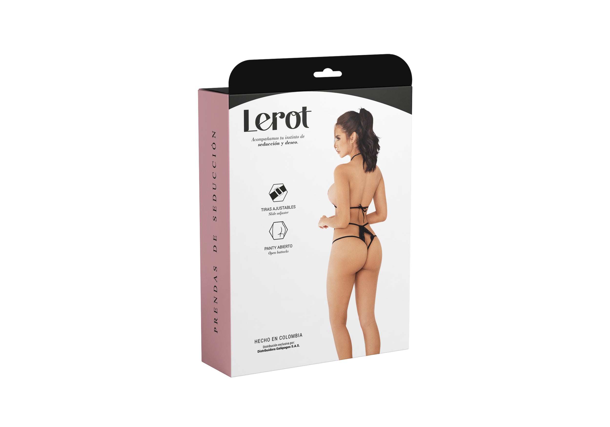 Conjunto Lenceria Mae Lerot Negro