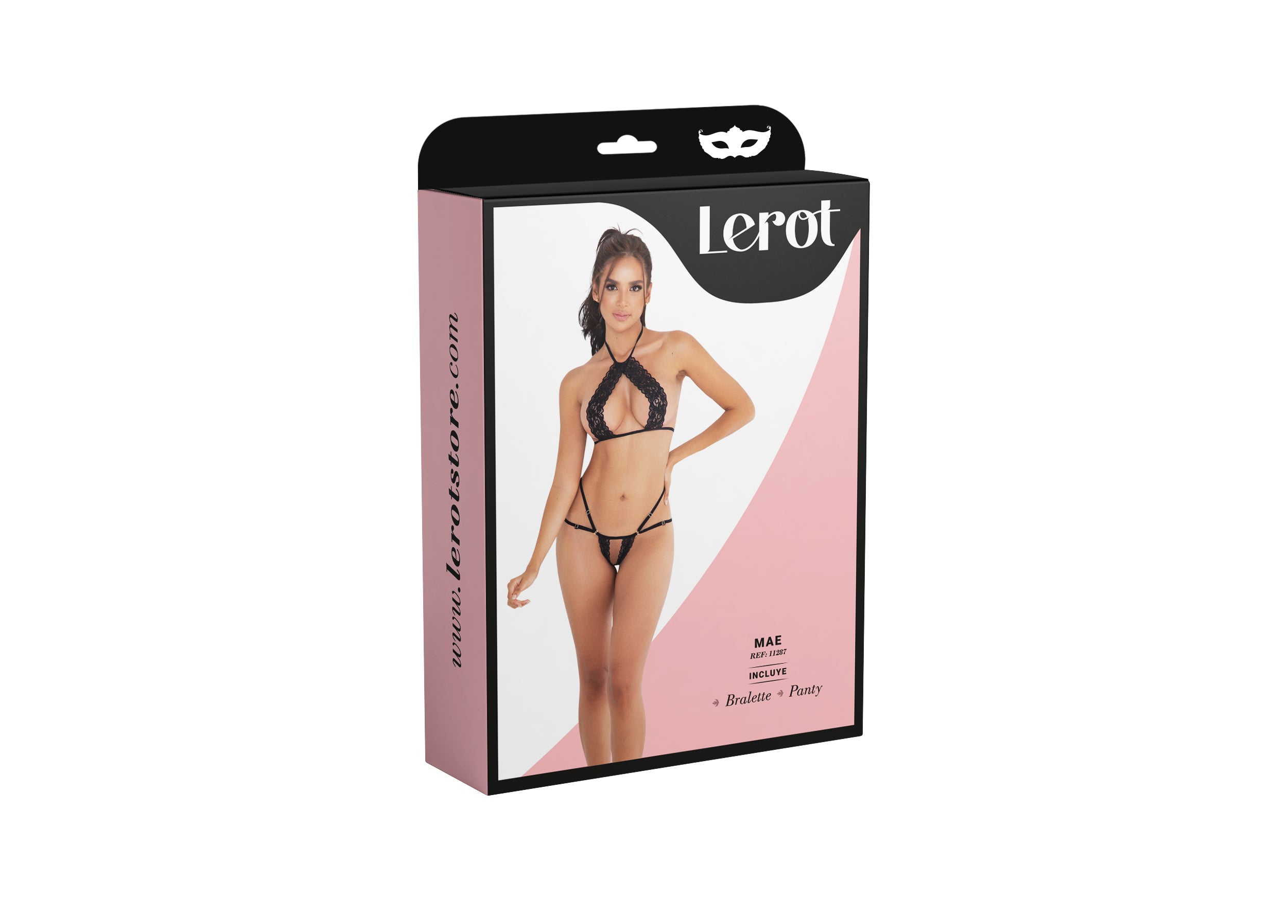 Conjunto Lenceria Mae Lerot Negro