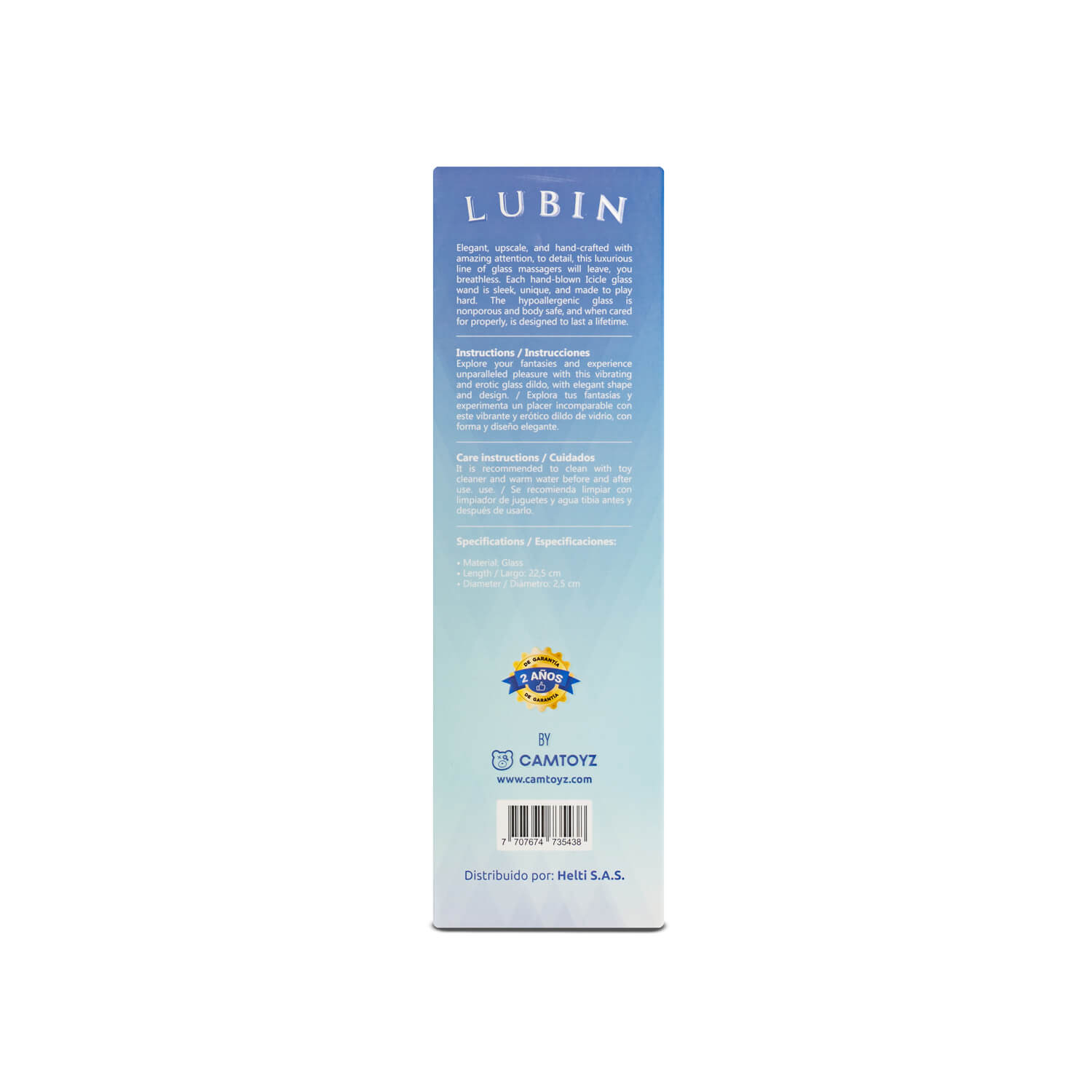 Dildo de Vidrio Lubin 22.5 Camtoyz