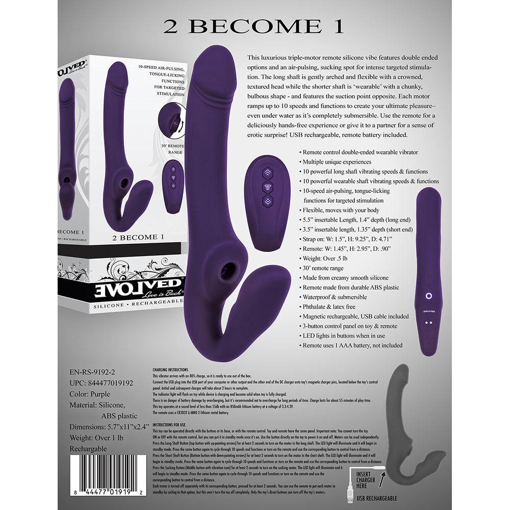 Vibrador 2 para 1 Evolved