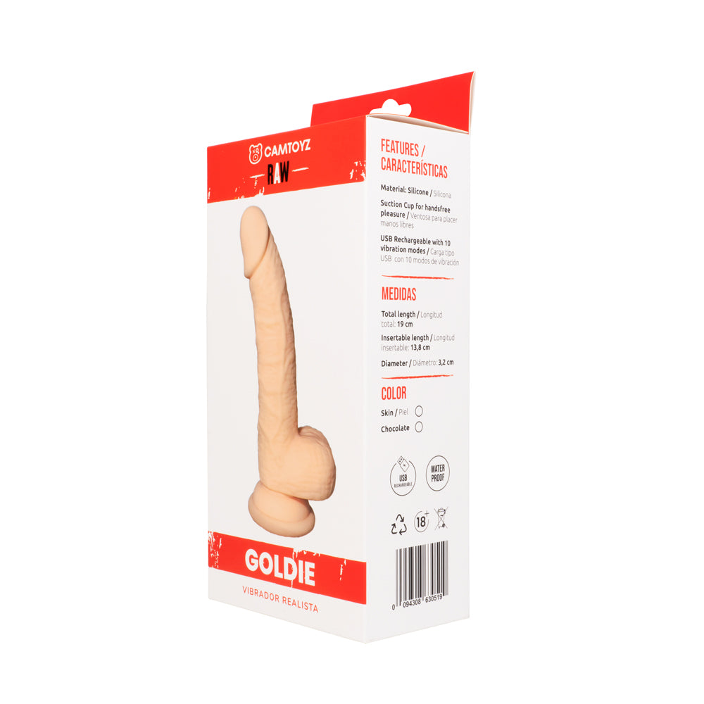 Vibrador Realista Goldie 19 cm Camtoyz