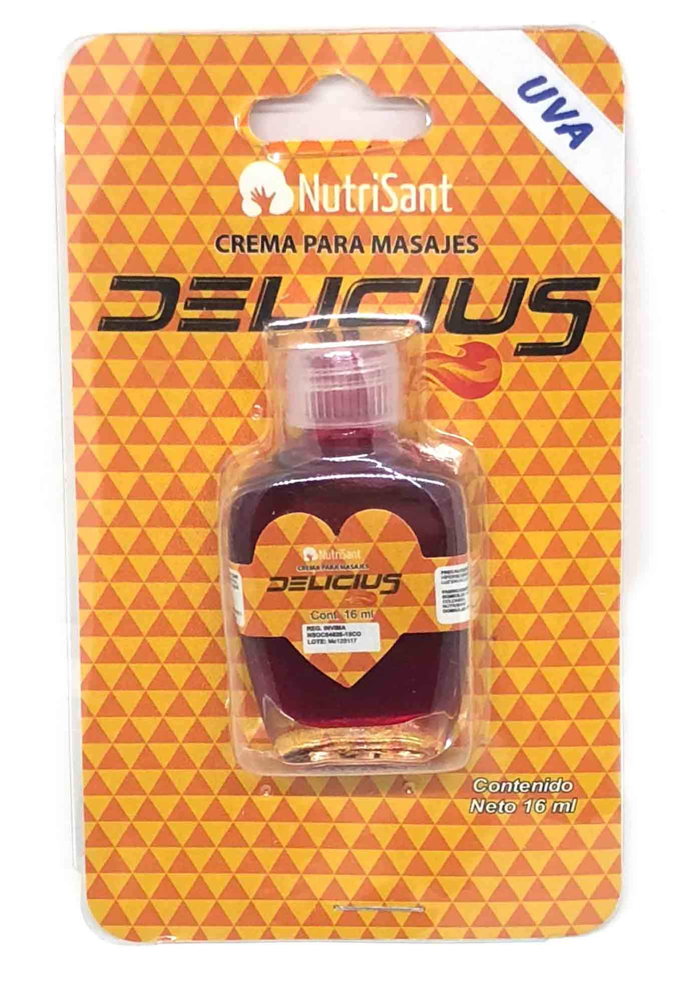 Aceite Caliente para Masajes 15ml Delicius Sabores Surtidos