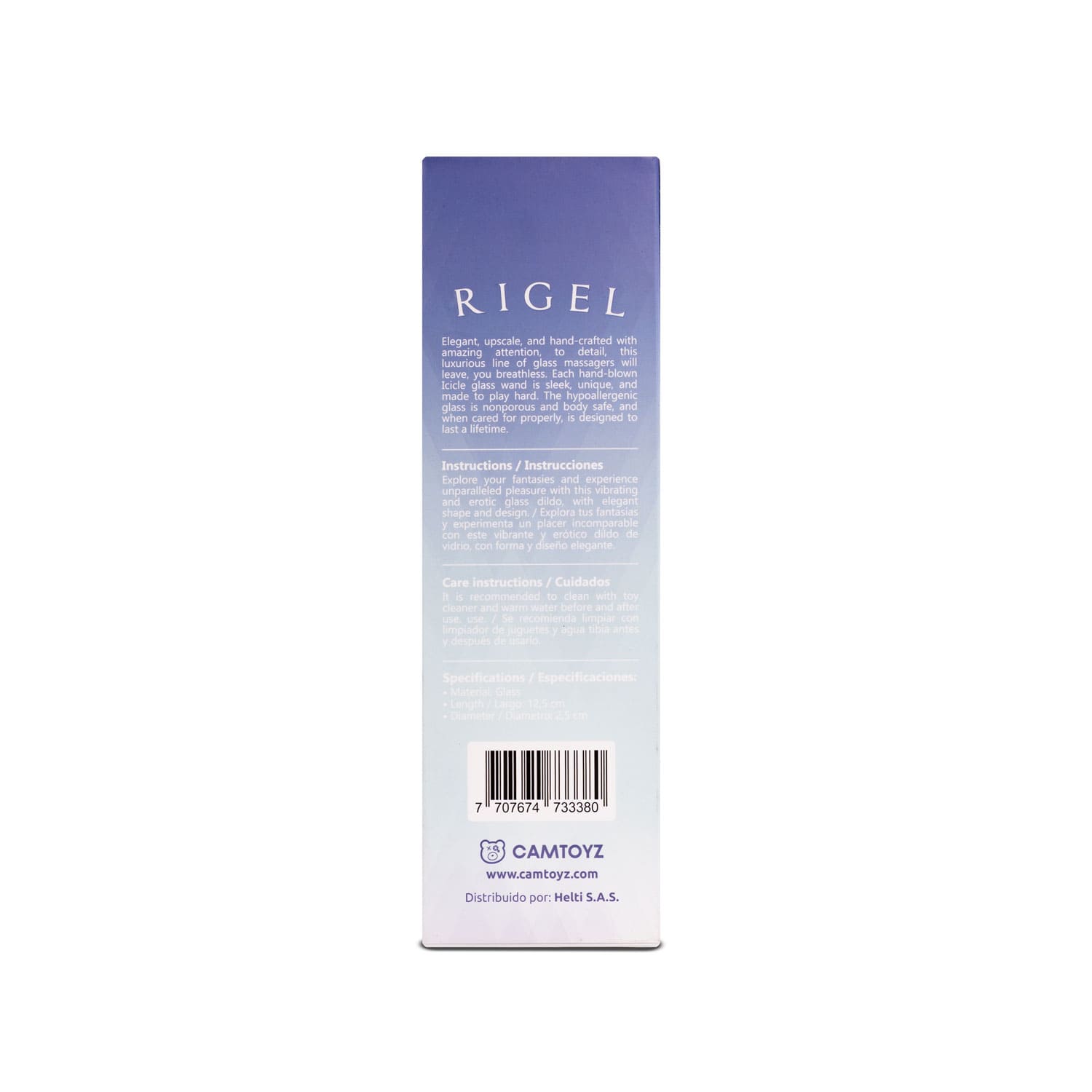 Dildo de Vidrio Rigel 13 cm Camtoyz