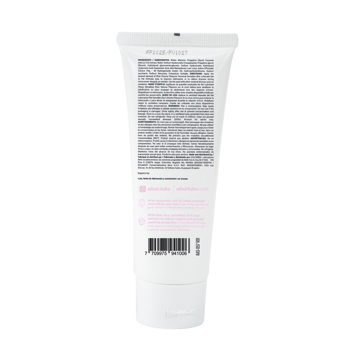 Lubricante Íntimo Piel Sensible de Elixir
