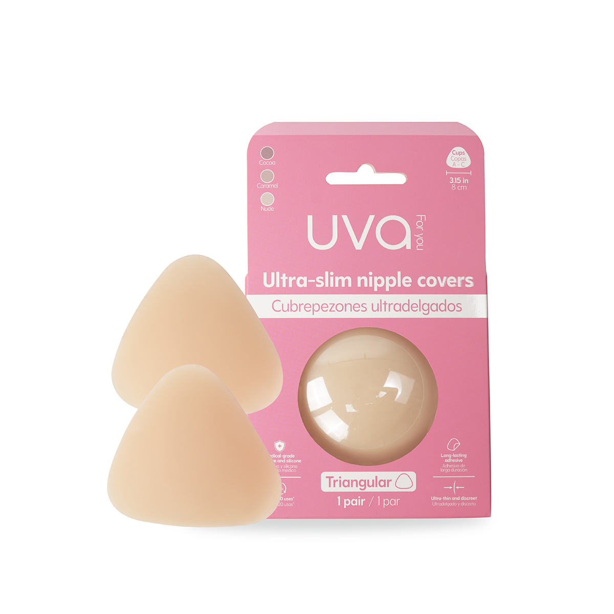 Cubre pezonez triangular