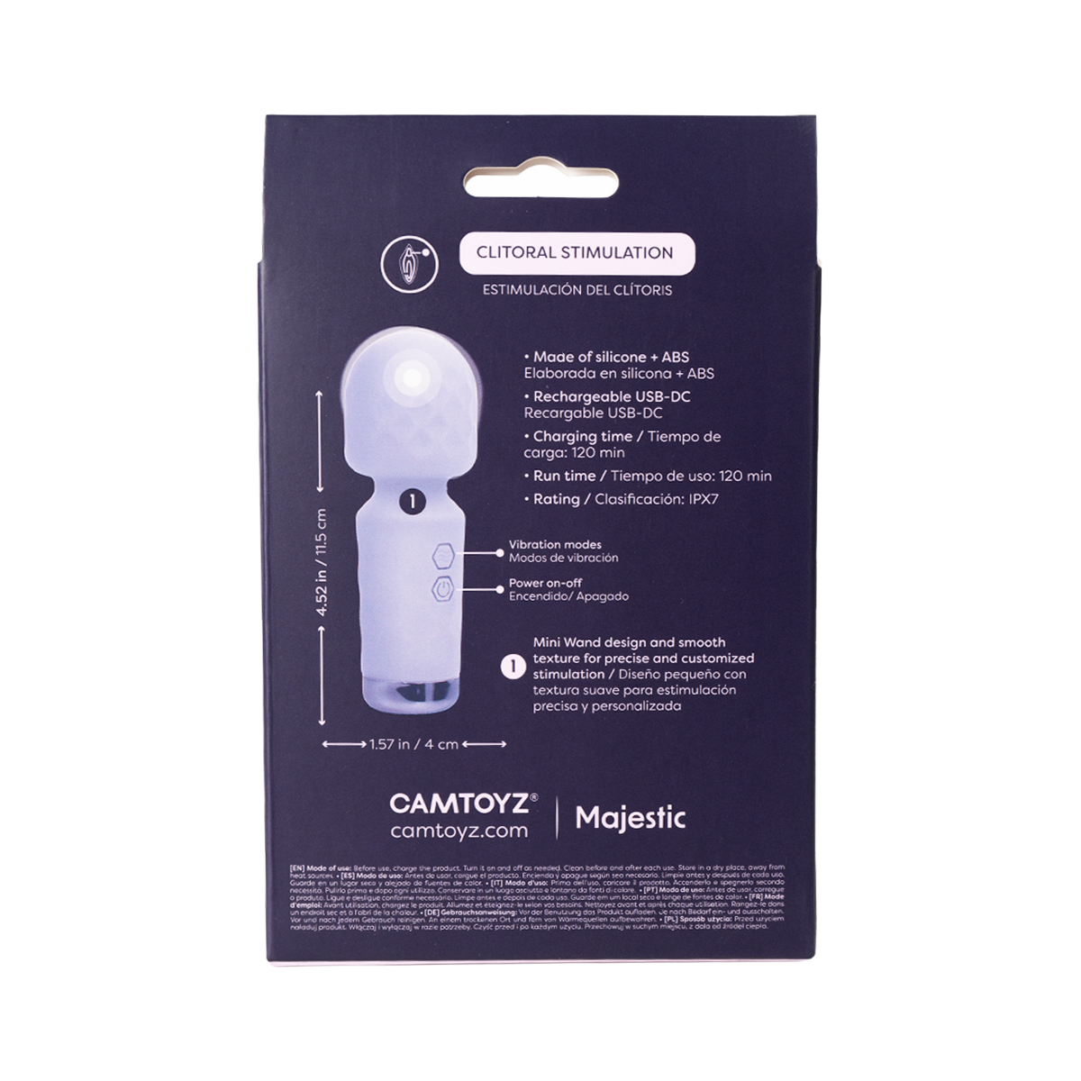 Vibrador Aselia Morado Camtoyz