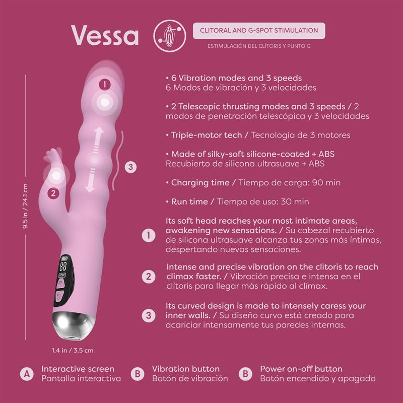 Estimulador de punto G y clítoris Vessa Camtoyz