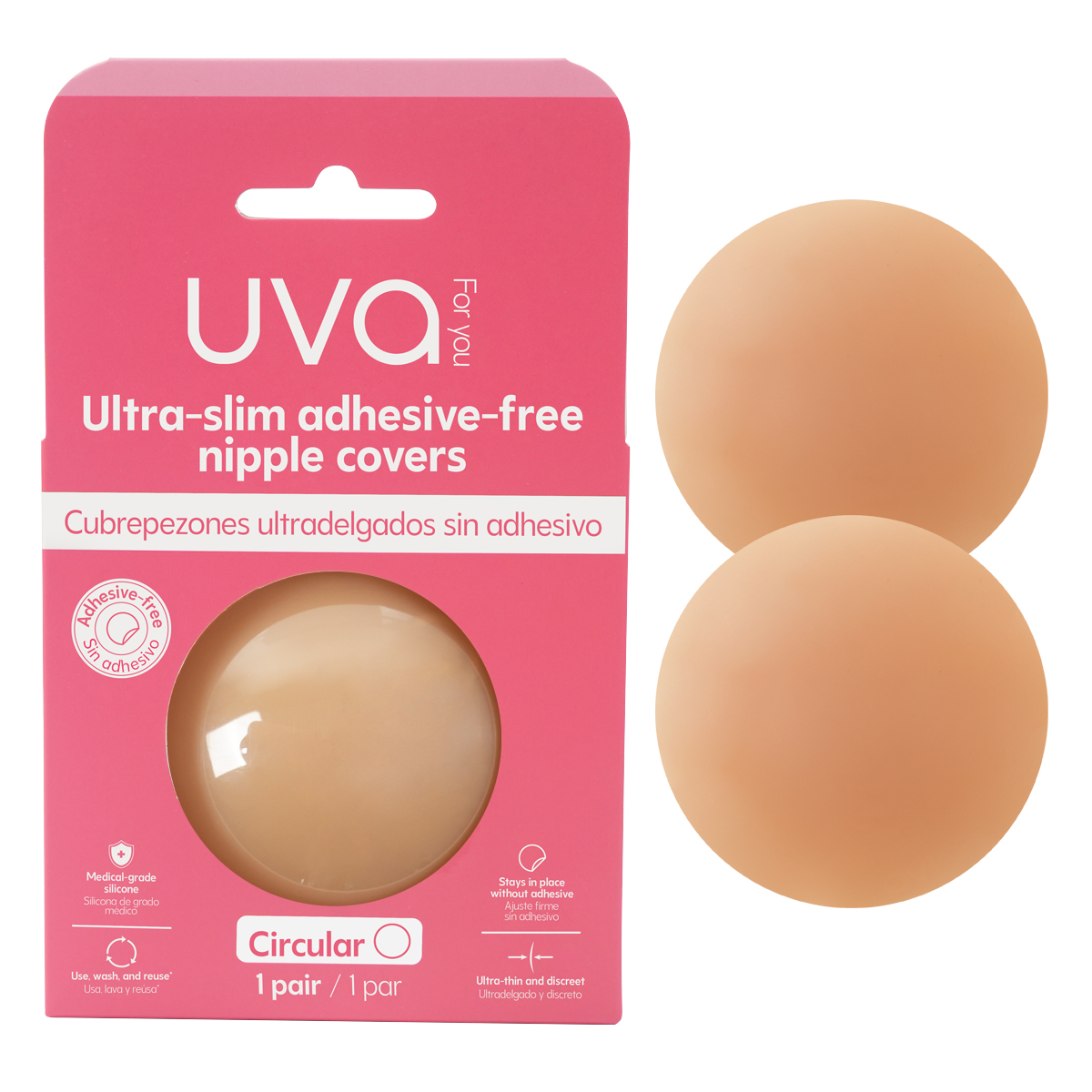 Cubrepezones sin Adhesivo UVA