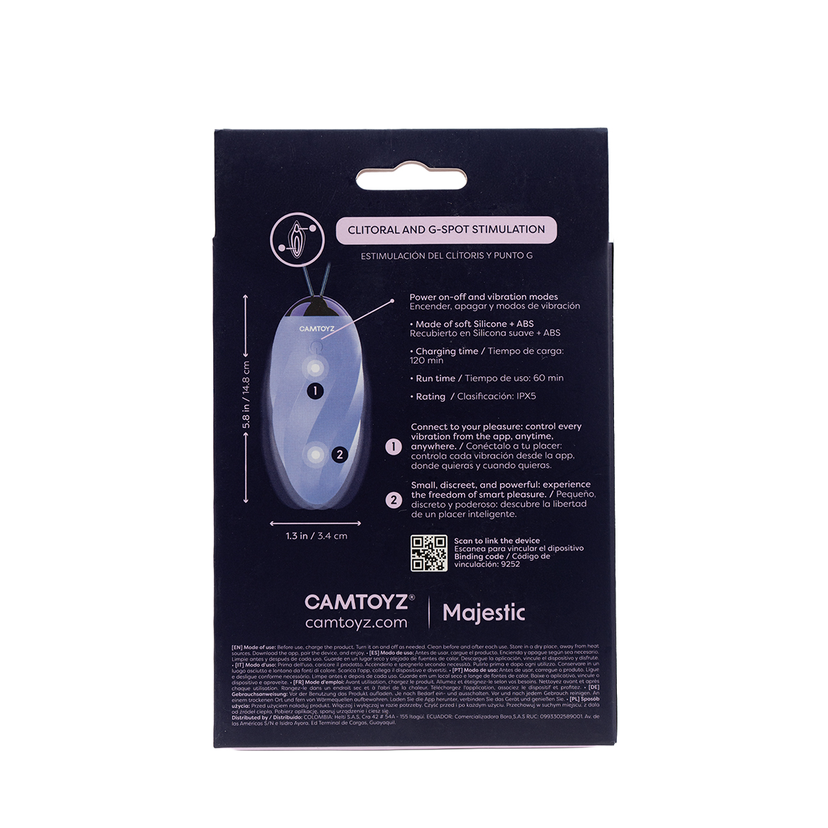 Eggy Huevo vibrador con app Camtoyz